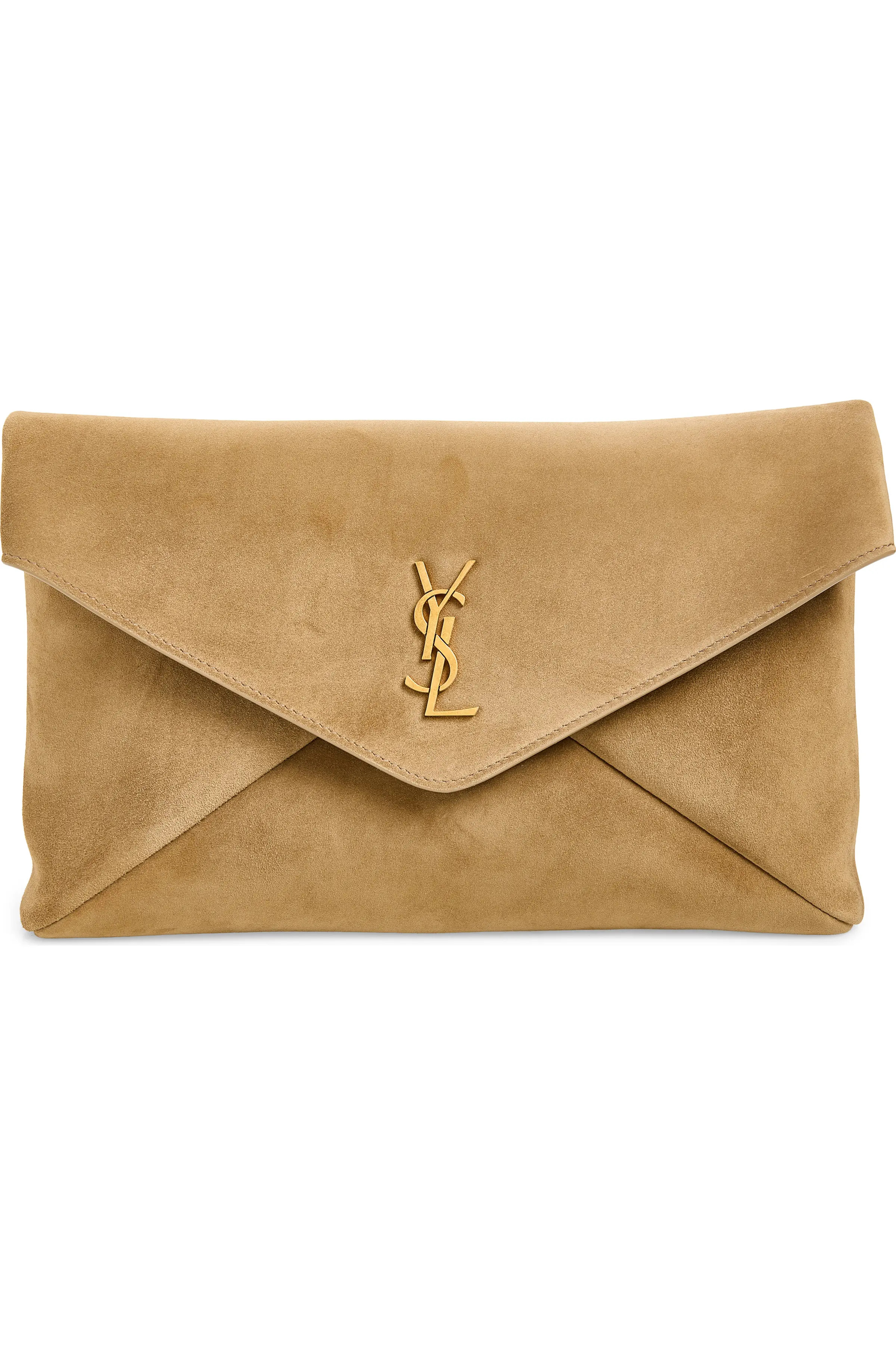 Large Cassandre Suede Envelope Clutch (Women) | Nordstrom | Nordstrom