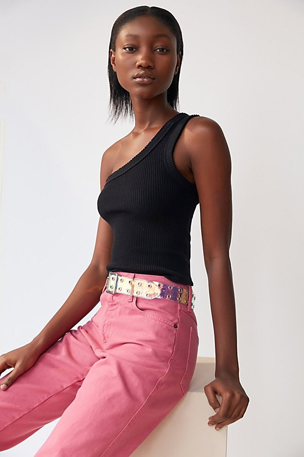 UO Ribbed One-Shoulder Tank Top | Urban Outfitters (US and RoW)
