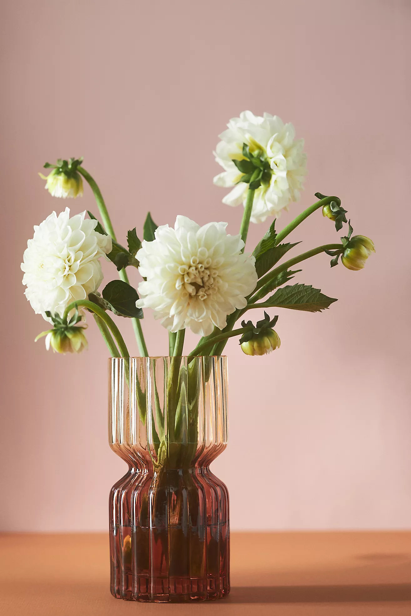 Two-Tone Ribbed Glass Vase | Anthropologie (UK)