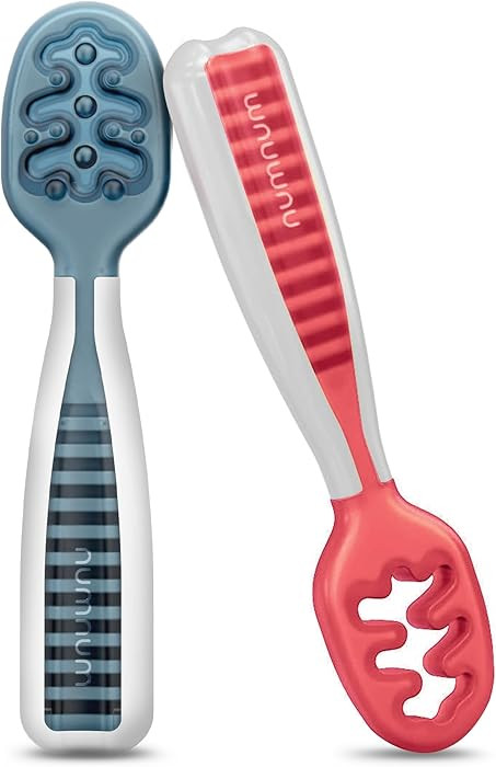 NumNum Baby Spoons Set, Baby Essentials Pre-Spoon GOOtensils for 6+ Months, First Stage Self-Feed... | Amazon (US)