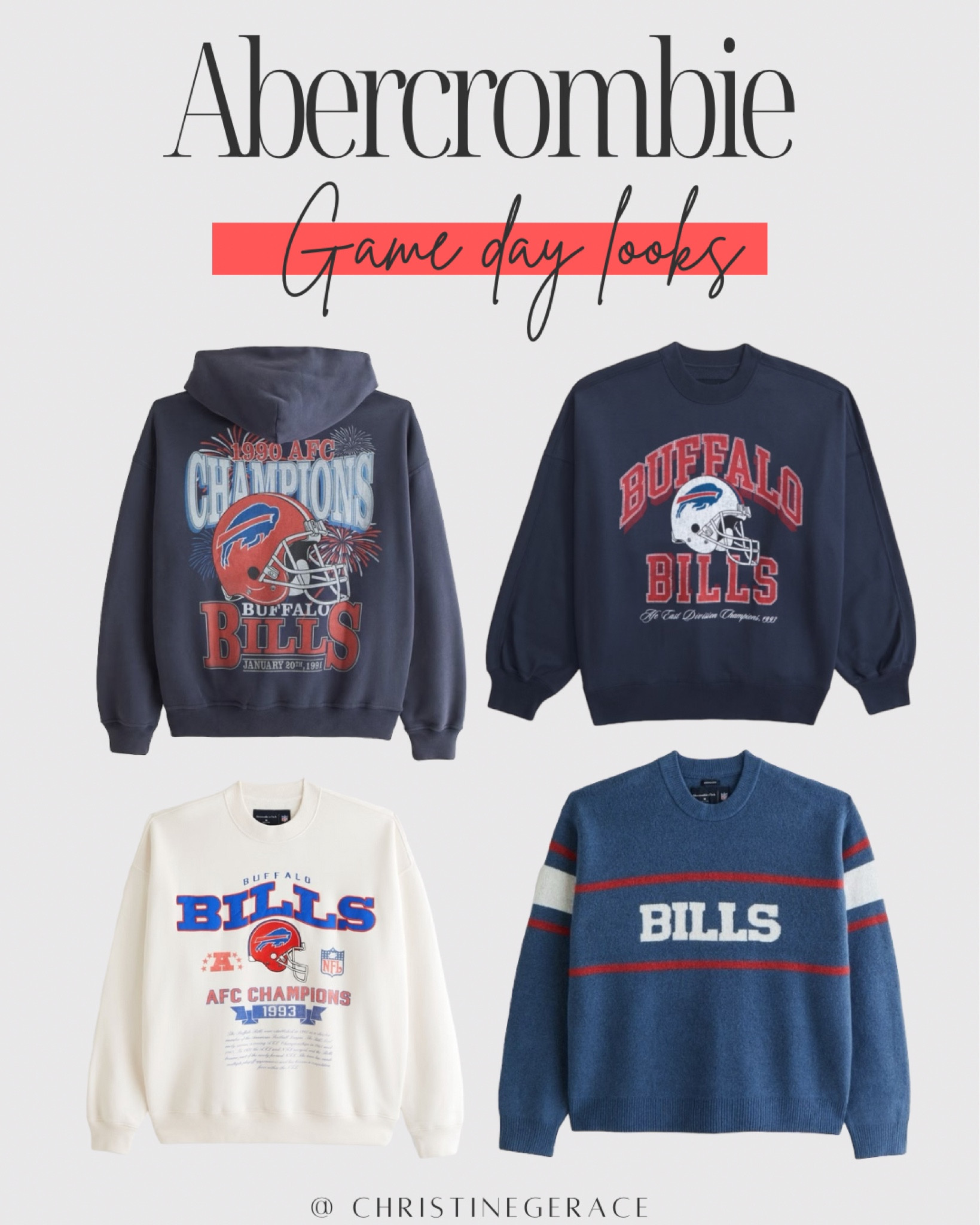 Abercrombie game day sweaters & hoodies !! 

# nfl #gameday #football #abercrombie

#LTKStyleTip #LTKSeasonal #LTKFallSale