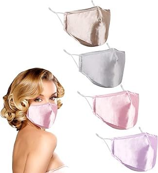 Woplagyreat 4 Pack Women's Fashionable Dust Face Cover, 3D Designer Fit Face & Adjustable Earloop | Amazon (US)