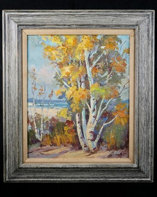 Vintage Original Impressionist Autumn Landscape Oil on Canvas By Frances Milam | eBay US