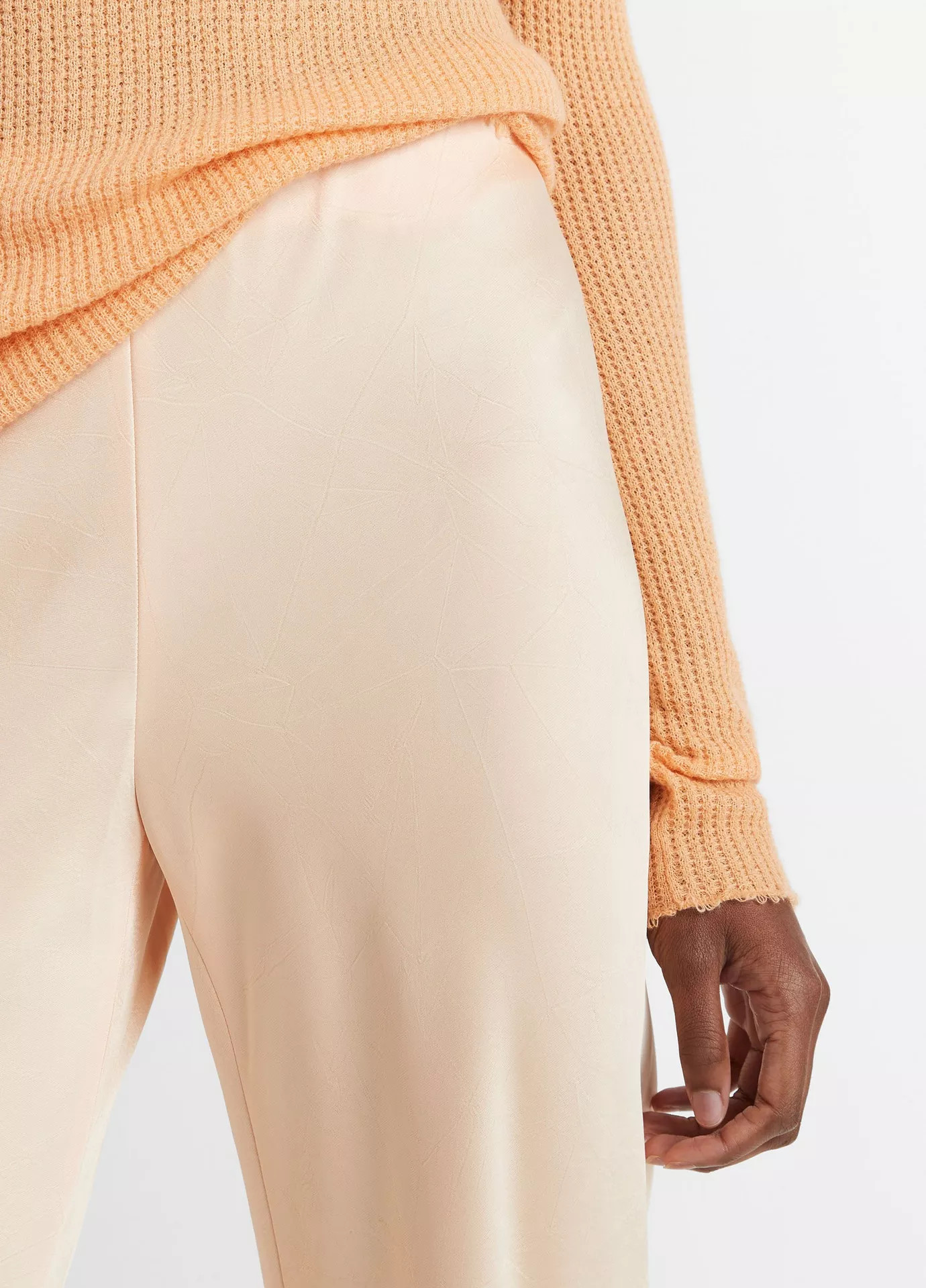 Satin High-Waist Bias Pant | Vince LLC