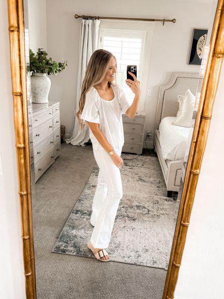 $22, but reminds me of an $80 top selling at another retailer right now! The PERFECT lightweight summer top that is super classy! GREAT coverage and can be worn with shorts or pants.

Size DOWN one size. For reference, I am 5'8" and wearing a size small, but I wish I had an extra small. When I bend over, you can see down the front because it's too big!

You do NOT need to spend a lot of money to look and feel INCREDIBLE!

I’m here to help the budget conscious get the luxury lifestyle.

Walmart fashion / Affordable / Budget / Women's Casual Outfit / Women's Dressy Outfit / Classic Style / Elevated Style / Workwear / Spring

#LTKsalealert #LTKSeasonal #LTKfindsunder50