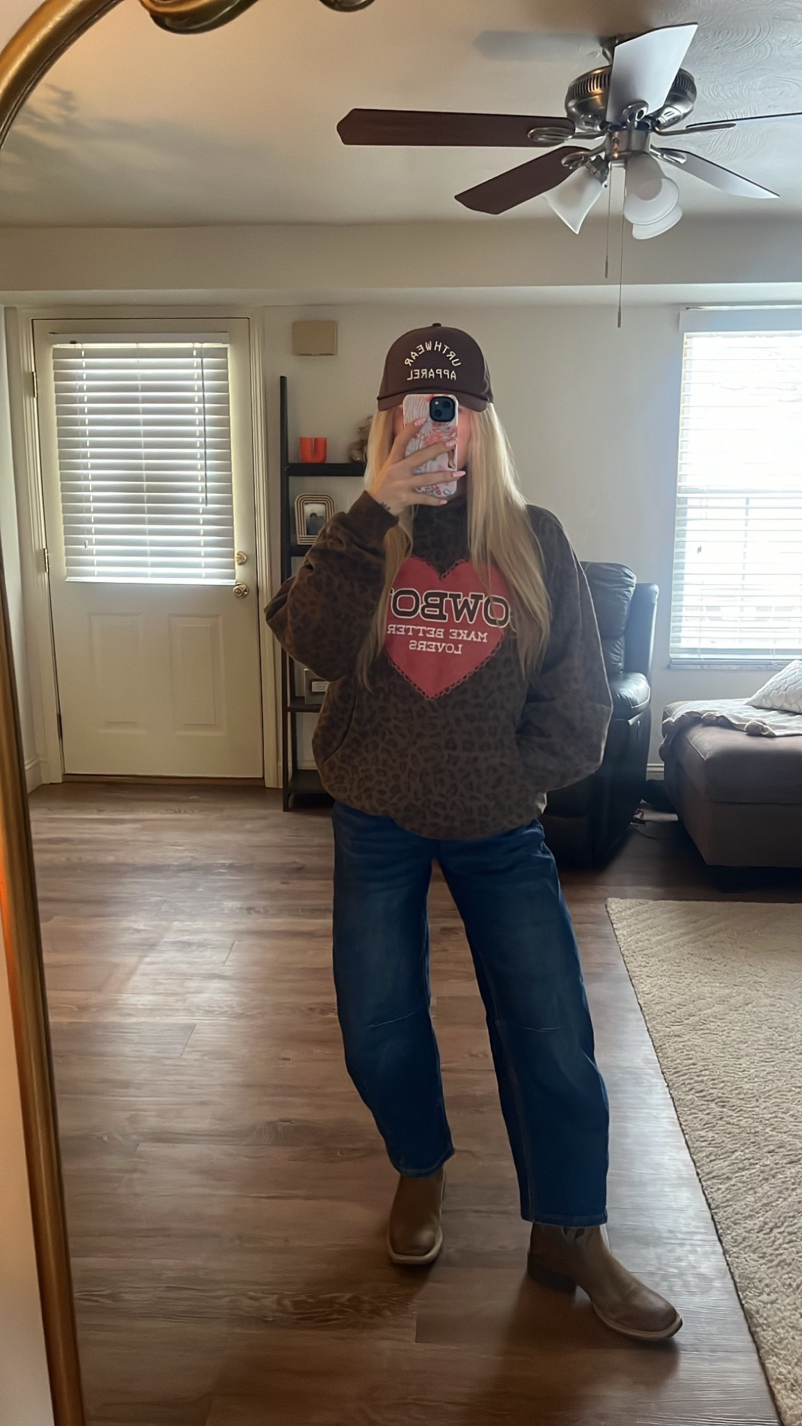 Western / Cowgirl Daily Outfit. Ariat Boots, Cowboy Hoodie, Barrel Jeans | Cute Everyday Outfit 

 #LTKdayinmylife #LTKootd #LTKSeasonal