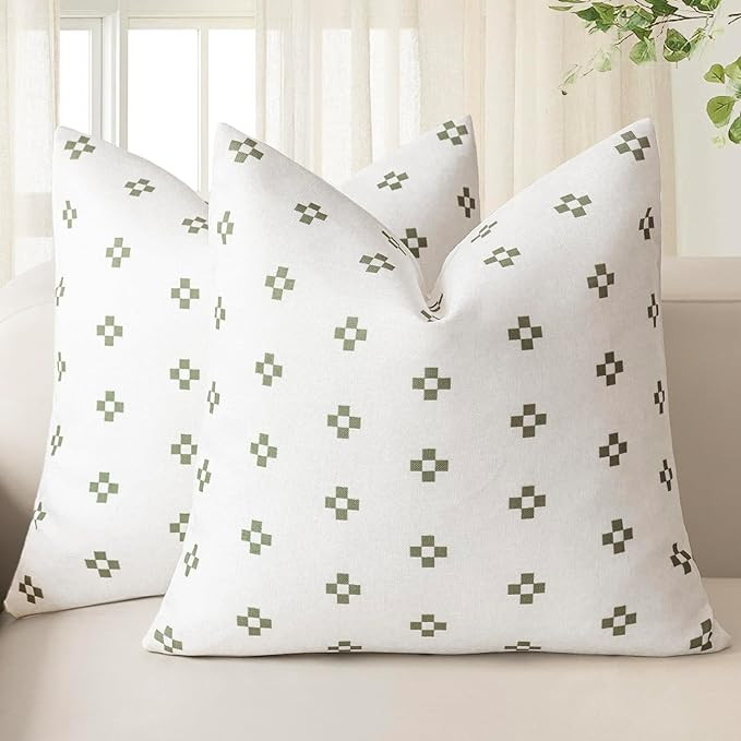 Foindtower Pack of 2, Decorative Modern Accent Throw Pillow Covers Print Farmhouse Cushion Case B... | Amazon (US)