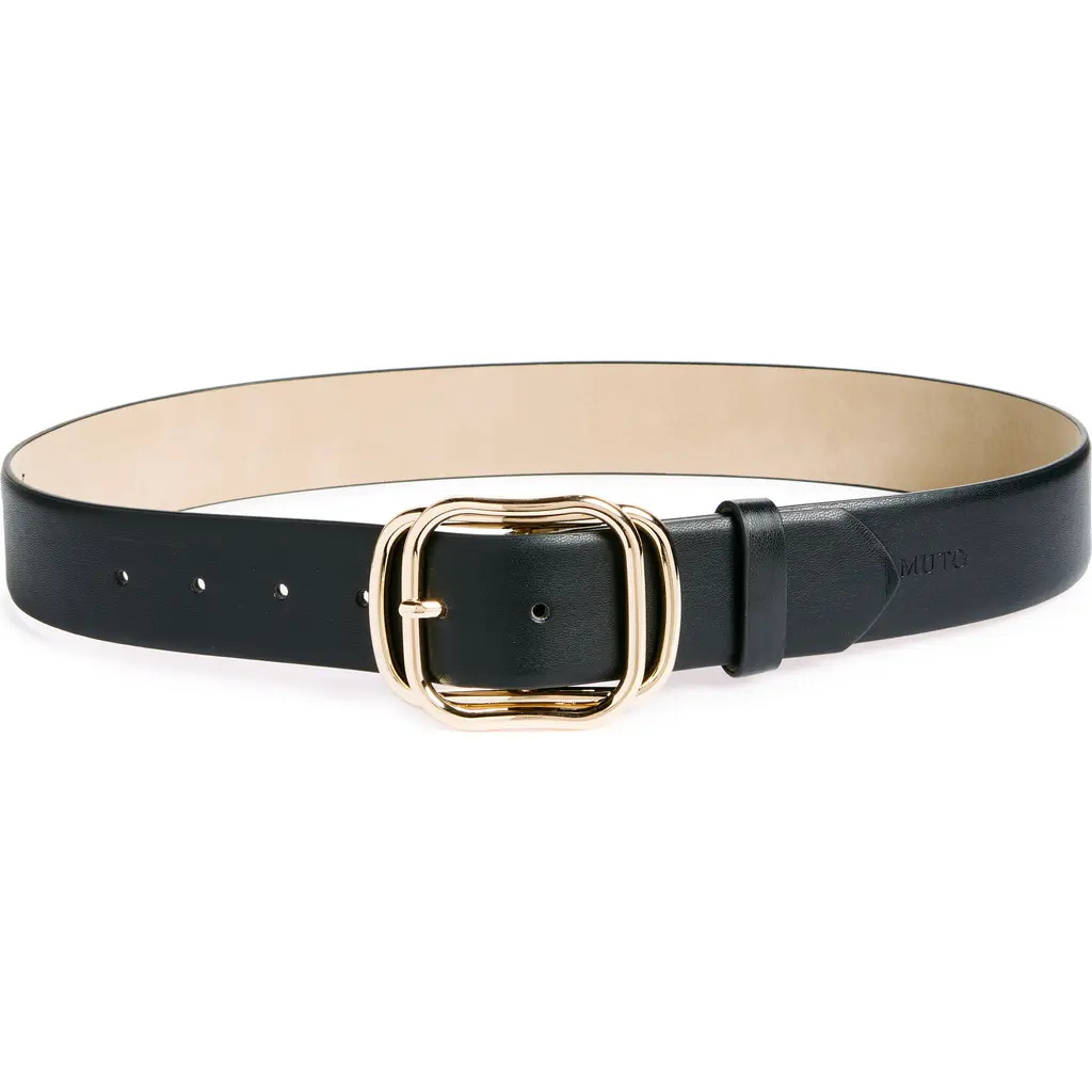 Vince Camuto Scultpural Belt in Black Gold at Nordstrom Rack, Size X-Large | Nordstrom Rack