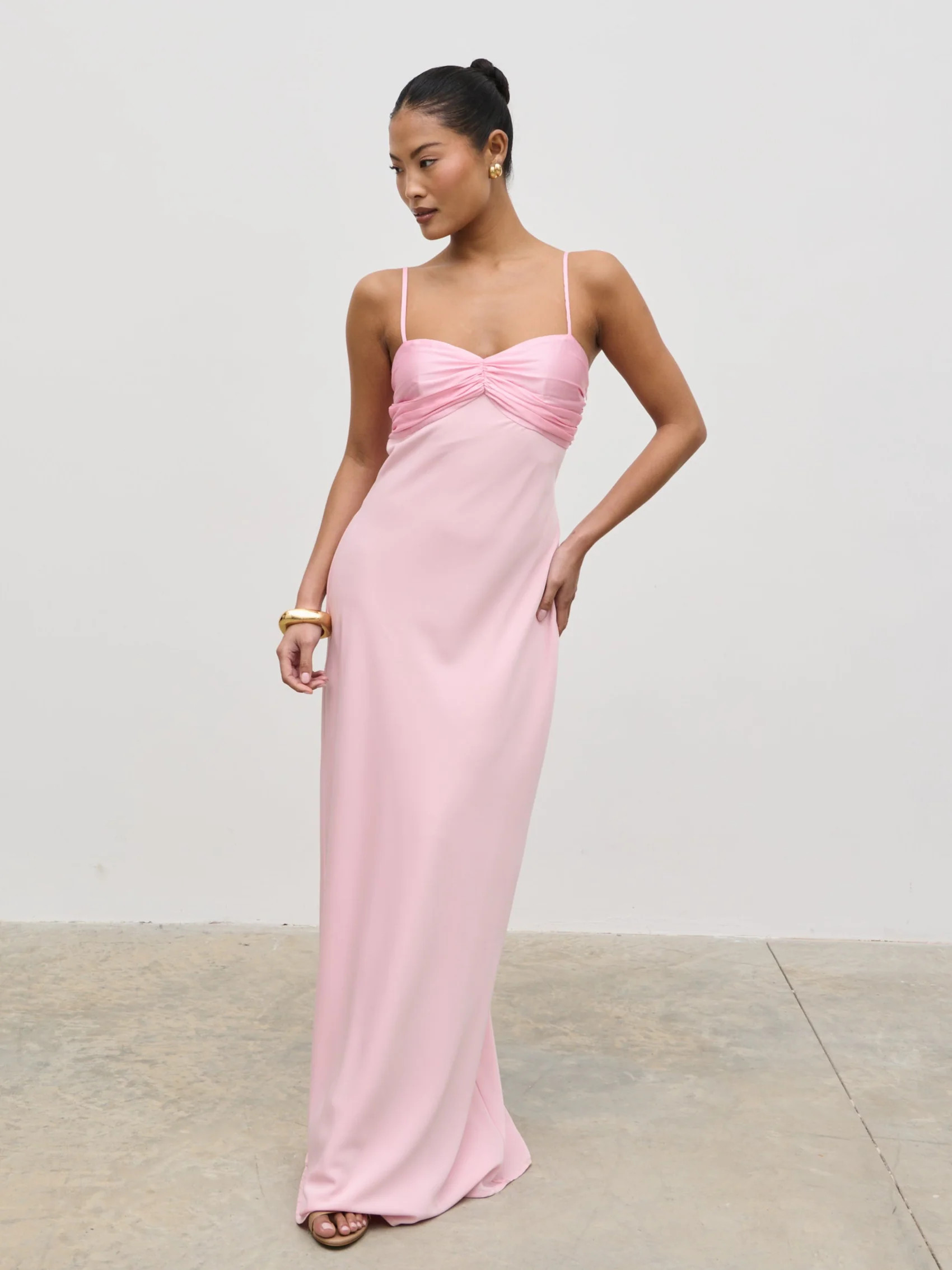 Joely Maxi Dress - Peony Pink | Pretty Lavish (UK)