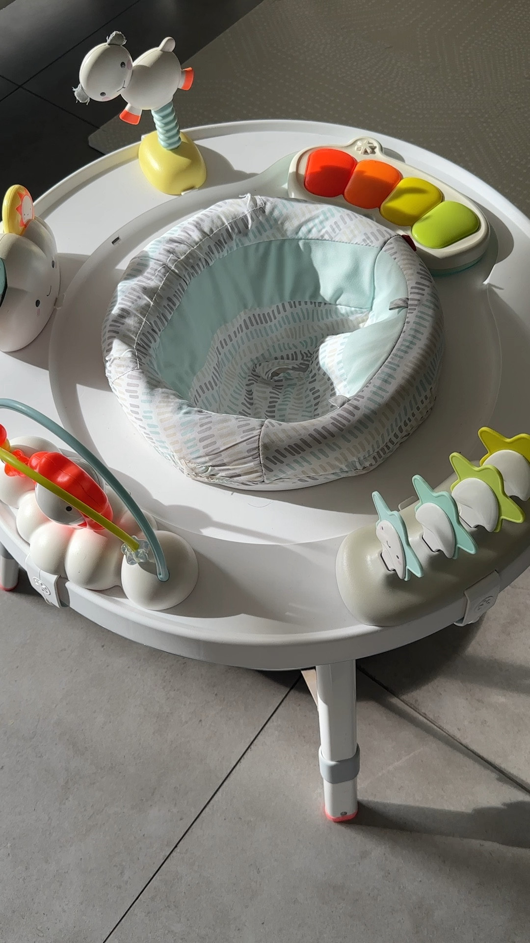 Skip Hop Baby Activity Center. 
Literally a babysitter. 
White pouf ottoman. 
Amazon olive tree. 
Interactive Play Center with 3-Stage Grow-with-Me Functionality, 4mo+, Explore & More. 

Easy to assemble, with toys that can be positioned anywhere for baby, it features a 360-degree rotating seat that turns and stretches for bouncing. Our unique Discovery Window™ lets baby see their feet while they play to learn cause and effect. As baby grows, our activity center converts for easy cruising—ultimately becoming a clean, sturdy table for coloring, playing and more. A modern, clean aesthetic and multiple uses will make this activity center a family favorite!.
	•	As baby grows, our activity center converts for easy cruising—ultimately becoming a clean, sturdy table for coloring, playing and more
	•	Three stages of use: Sit, swivel, bounce & play; Cruise & interact; Play table; 25+ developmental activities
	•	Clip-on toys can be positioned based on baby’s abilities
Amazon baby finds. 
Amazon. 
Amazon prime day sale. 

#liketkit #LTKHome #LTKBaby #LTKFamily


#LTKBaby #LTKFamily #LTKKids