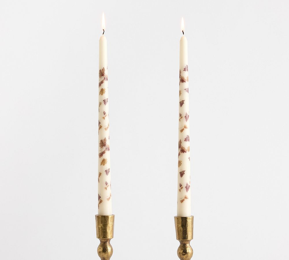Pattern Taper Candles - Set of 2 | Pottery Barn (US)