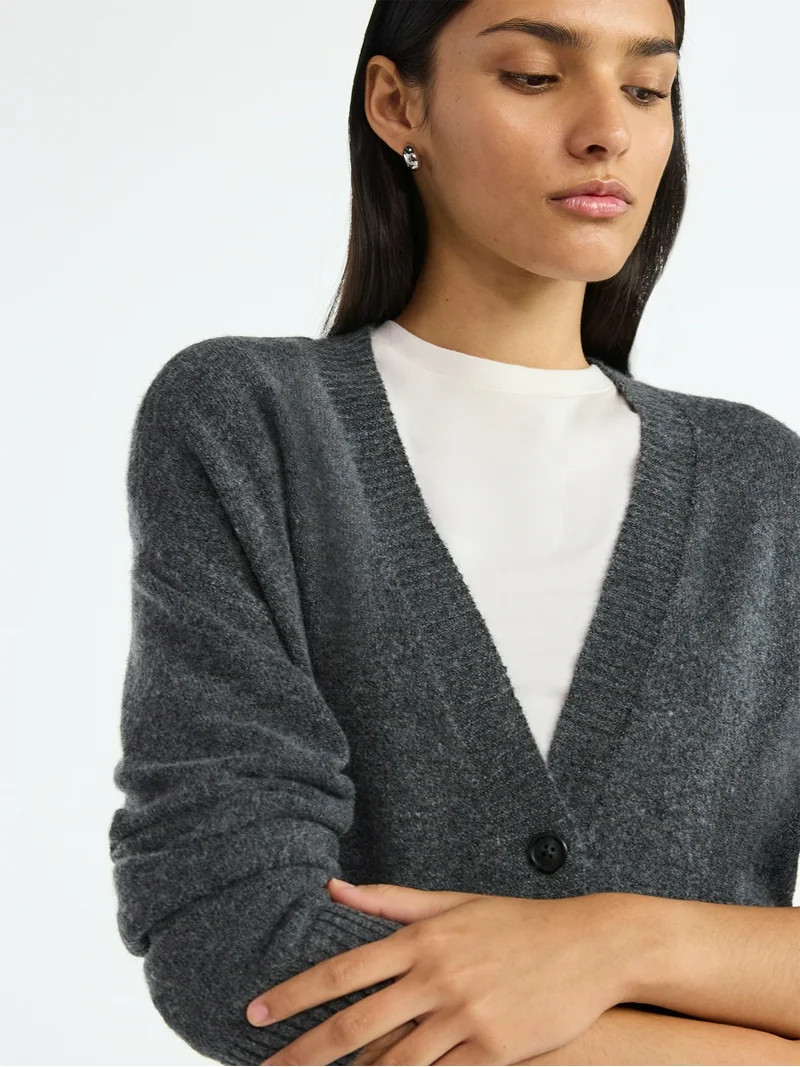 Scoop Women's and Women's Plus Button Front Maxi Cardigan Sweater, Midweight, Sizes, XS-4X | Walmart (US)