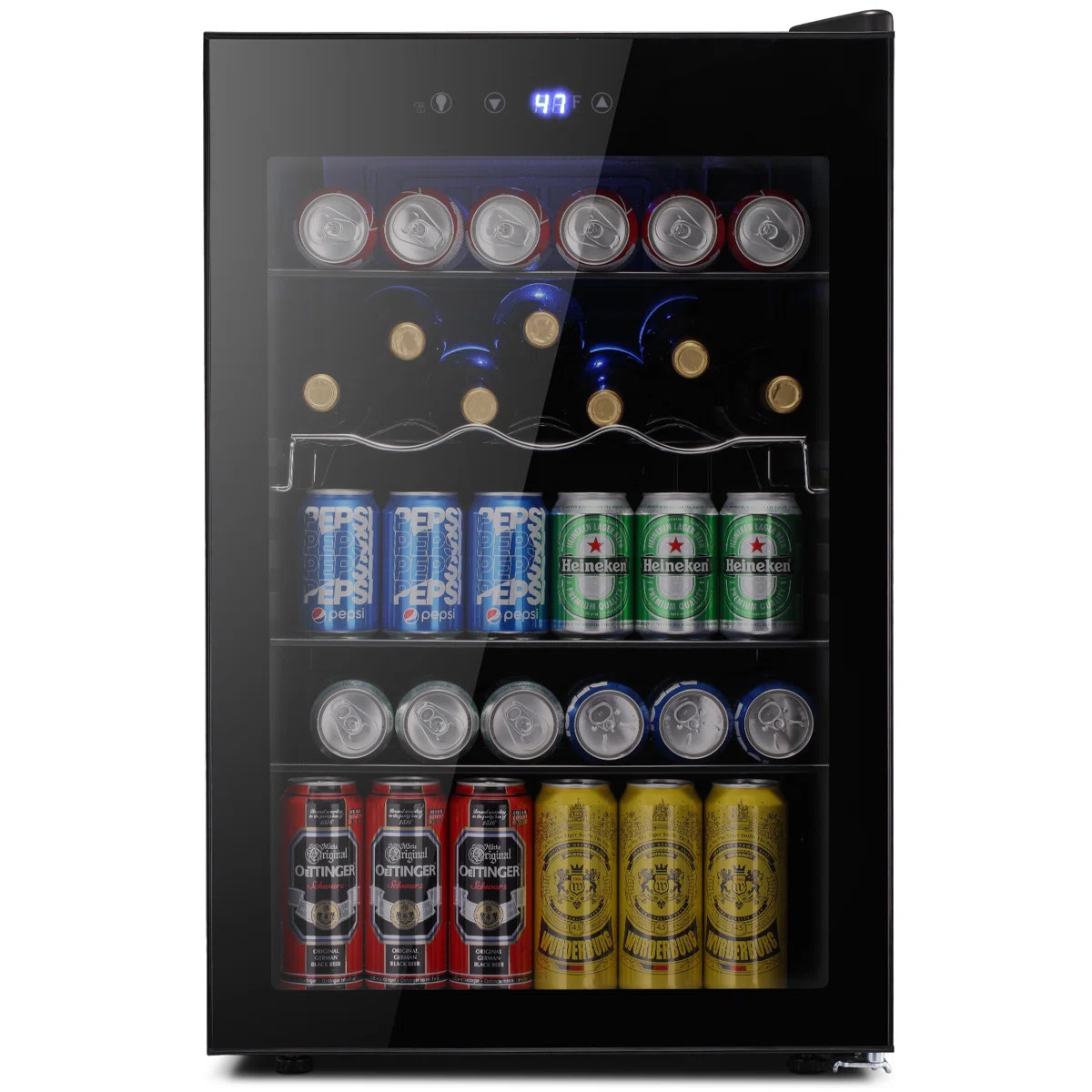 20.28'' W 37 Bottle or 145 Can Single Zone Freestanding Beverage Cooler & Wine Refrigerator Coole... | Wayfair North America