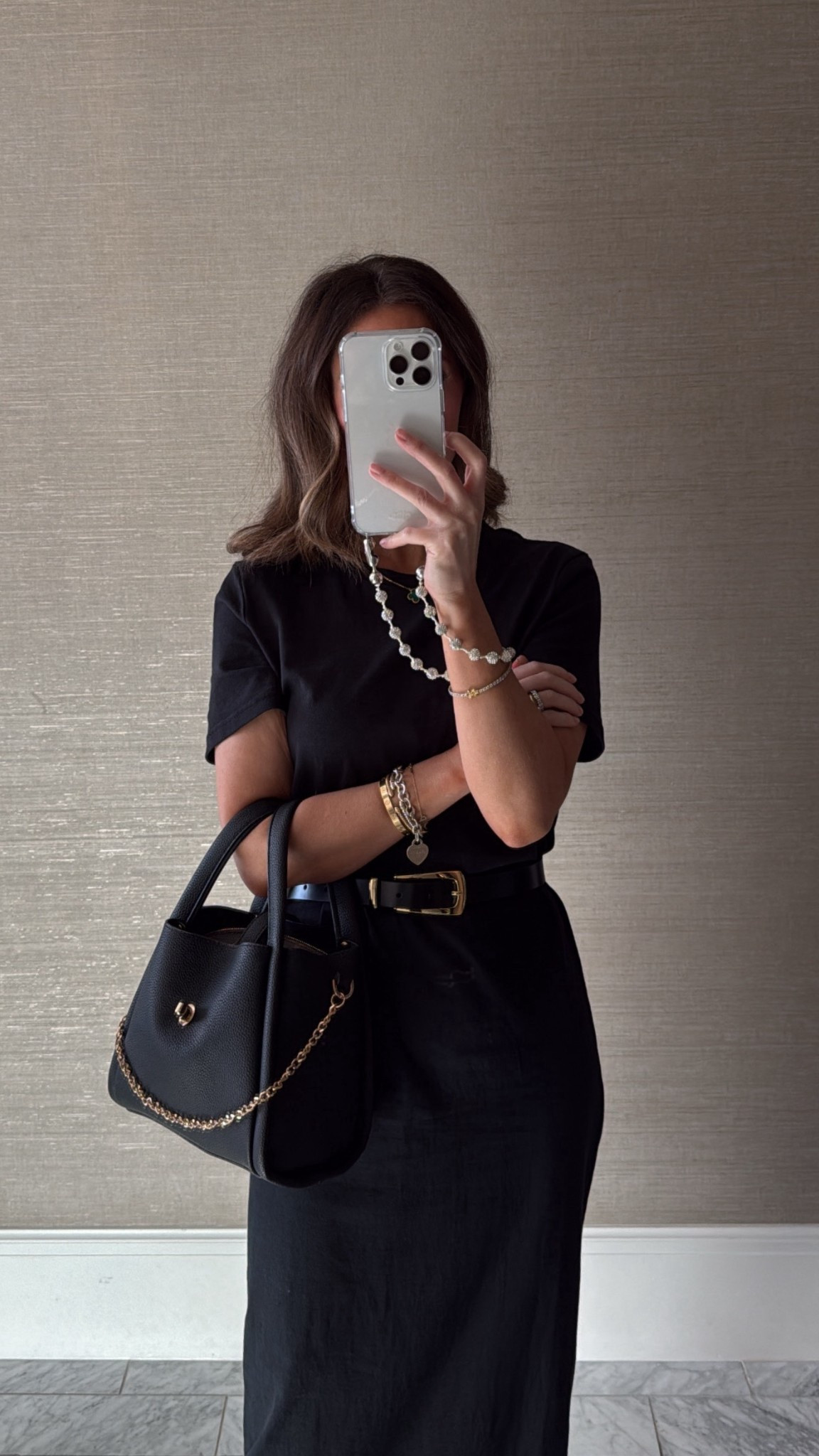 favorite daughter black midi dress (tts, xs)
favorite daughter black and gold belt 
target black bag
ysl sandals (size up 1/2)

#LTKPetite #LTKStyleTip #LTKItBag