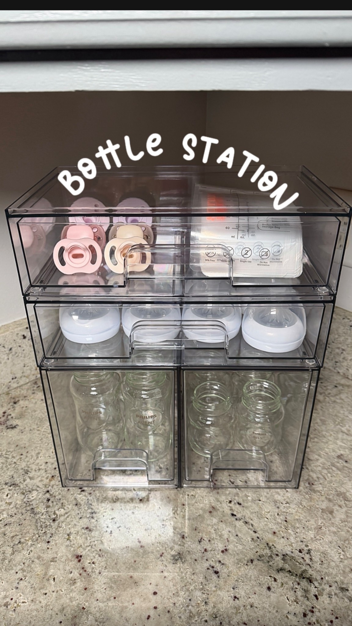 Baby Bottle Station | Bottle Organizer | Amazon Find | Amazon Favorite | Home Organization | Kitchen Organization 

#LTKmomlife #LTKFindsUnder50 #LTKBaby