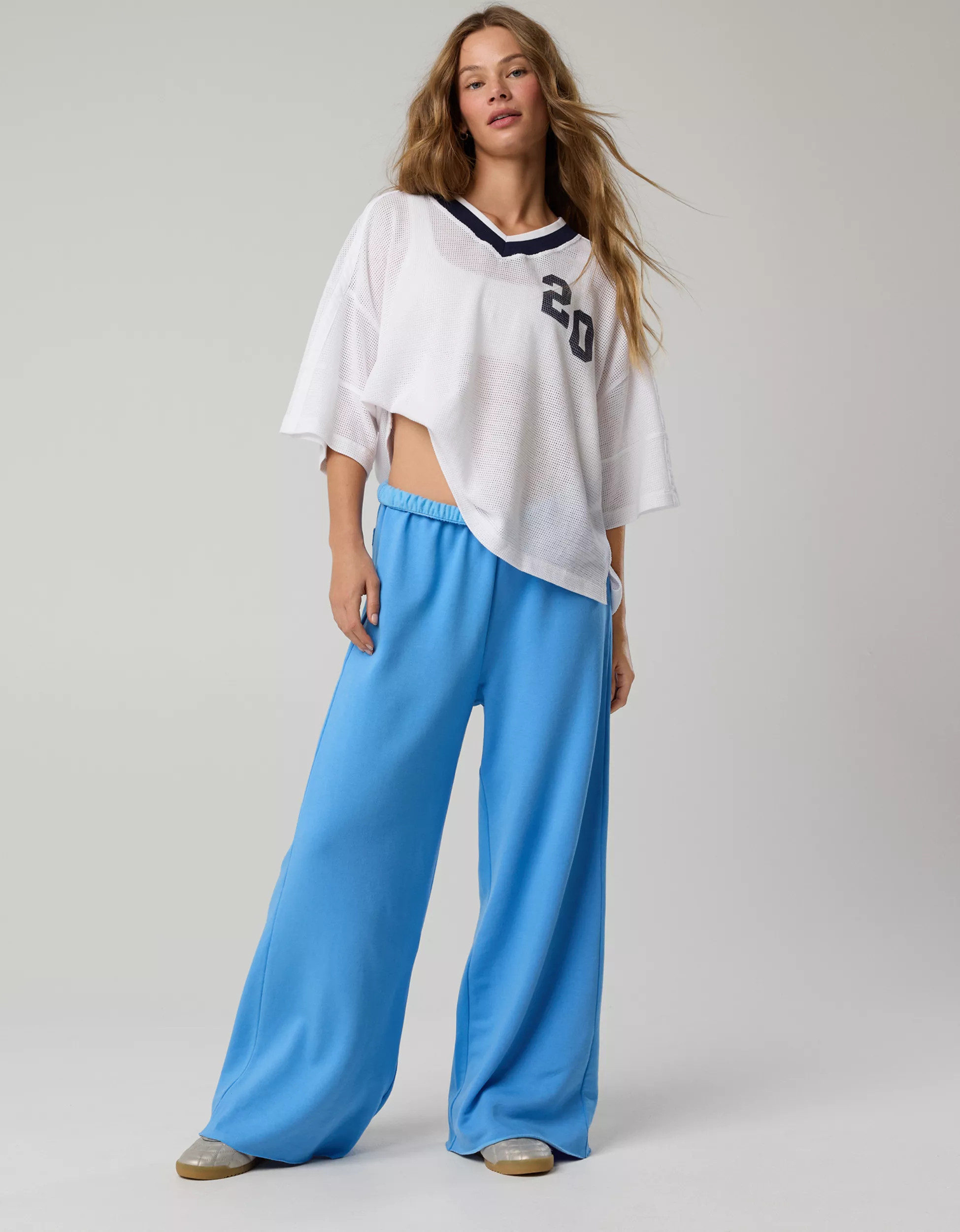 OFFLINE By Aerie OTT Fleece Super Wide Leg Pant | Aerie
