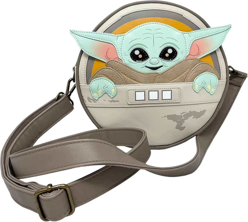 Loungefly Disney Star Wars Grogu Baby Yoda Crossbody Satchel Handbag Purse | Amazon (US)
