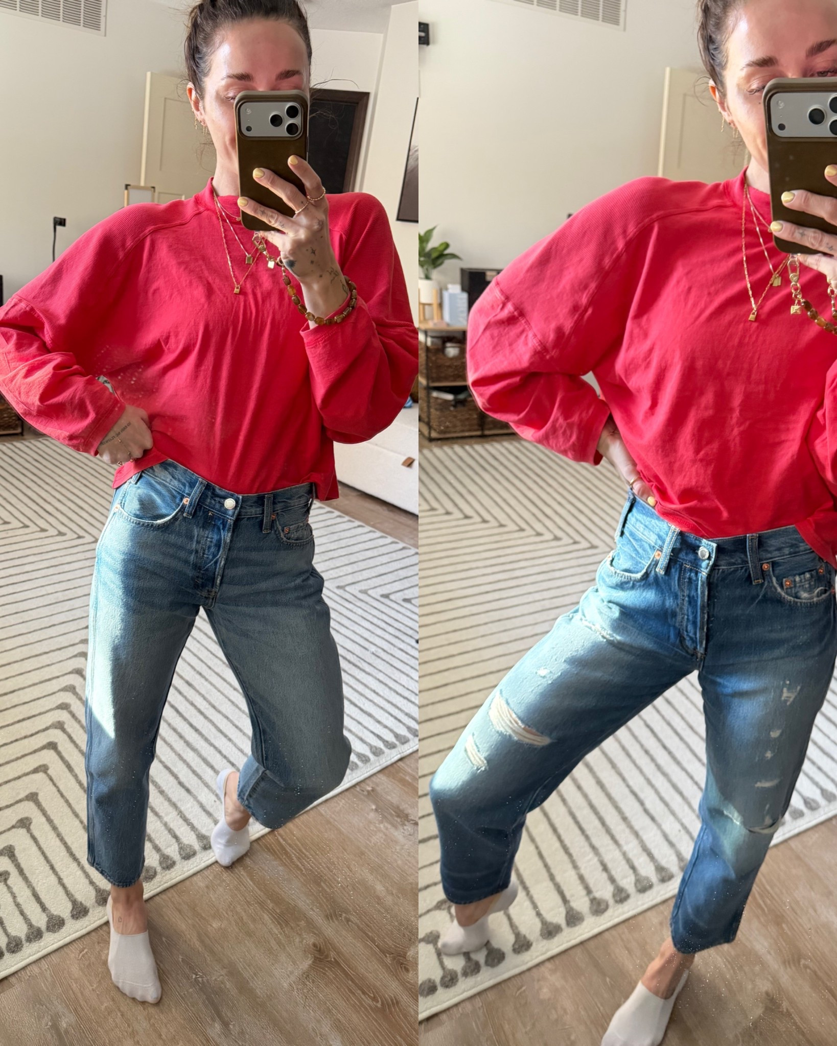 Under $40 jeans from Target 🎯 
True to size 

#LTKmomlife #LTKgrwm #LTKootd