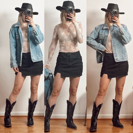 Bringing you some country concert, Nashville outfits, festival outfits :) 

This skort and boots are amazon. Wearing medium skirt, small jacket, medium lace top 

#LTKSeasonal #LTKFestival