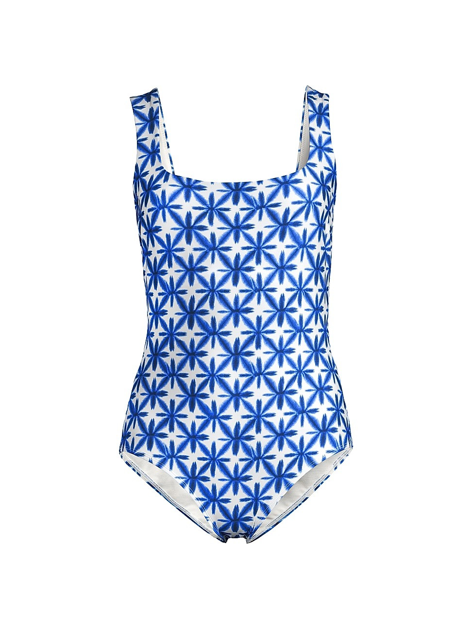 Women's Sculpting Square-Neck One-Piece Swimsuit - Shibori - Size Large - Shibori - Size Large | Saks Fifth Avenue