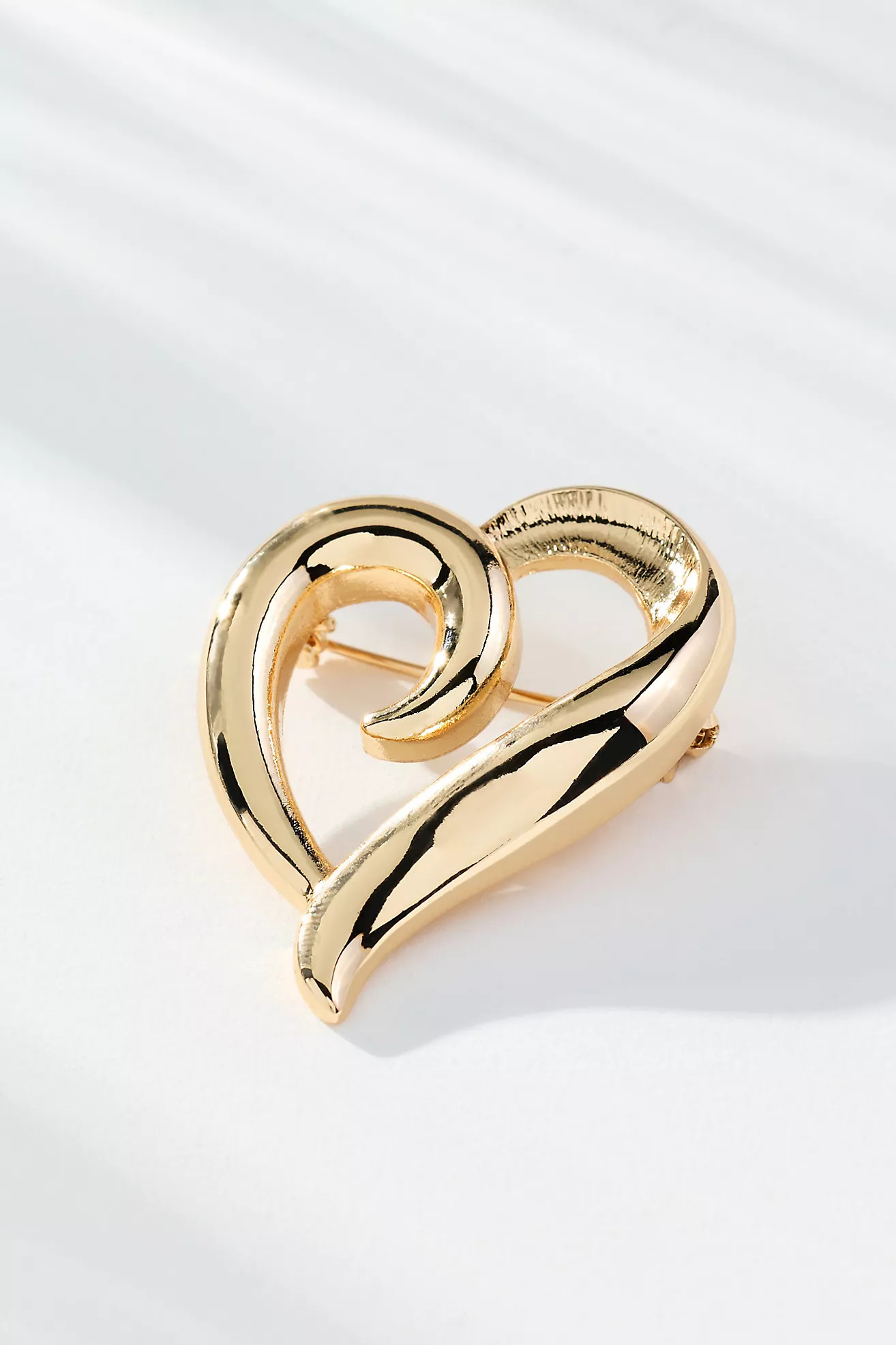 Swirled Heart Brooch | Anthropologie (US)