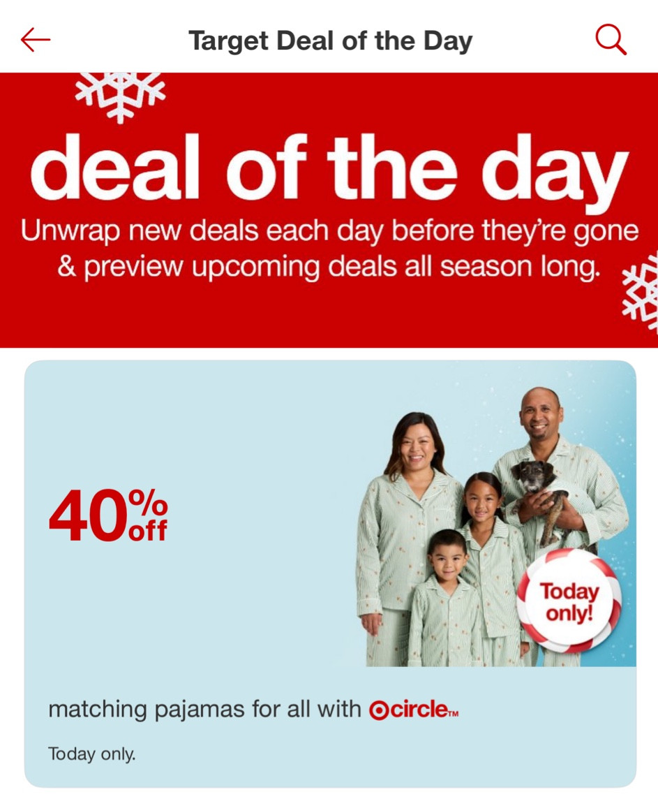 Time to grab you holiday pjs! 40% Target Deal of the Day! 

#LTKSaleAlert #LTKKids #LTKFamily