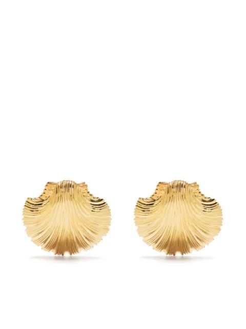 seashell stud earrings | Farfetch (US)