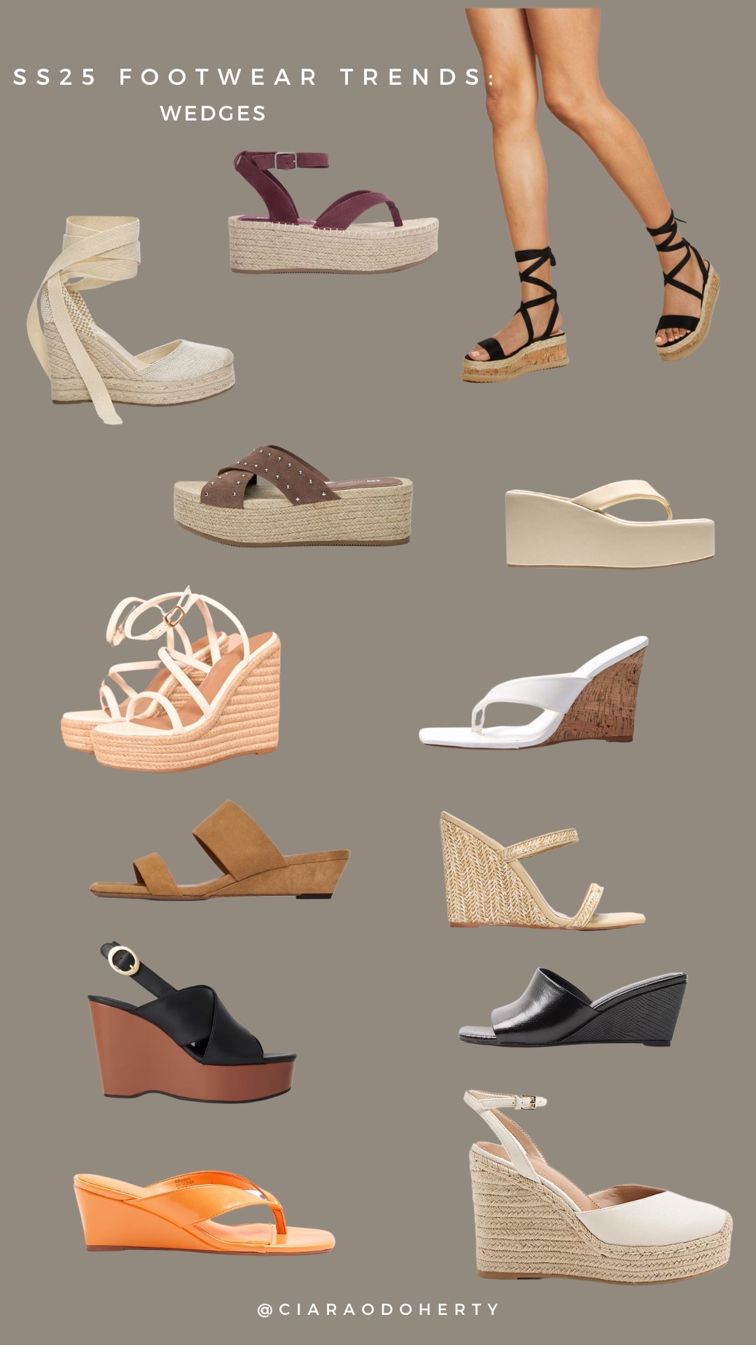 SS25 shoe trends 
Wedges, cork wedges, chunky wedges, wedge sandals 

#ltk #ltkeurope #ltkireland