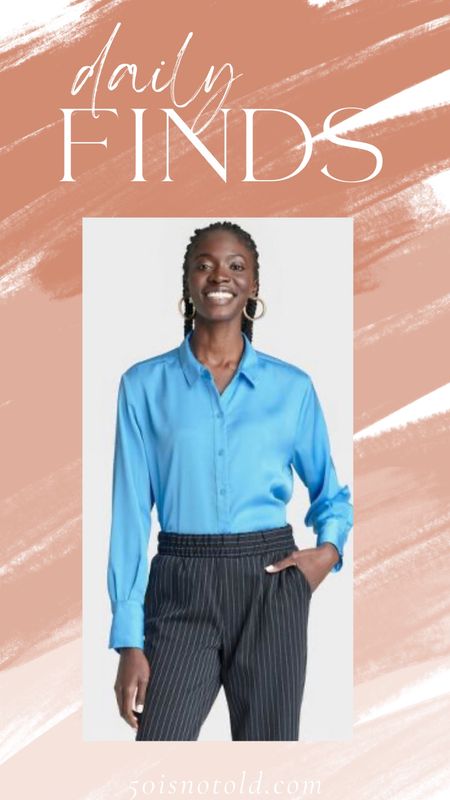 Women’s Target Satin Shirt | Multiple Colors | Target Finds 

#LTKstyletip #LTKFind #LTKworkwear
