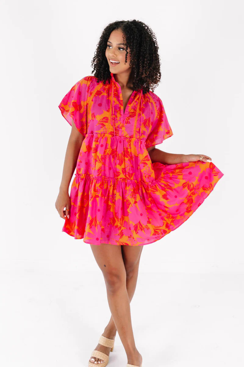 Jet Set Dress - Pink | The Impeccable Pig