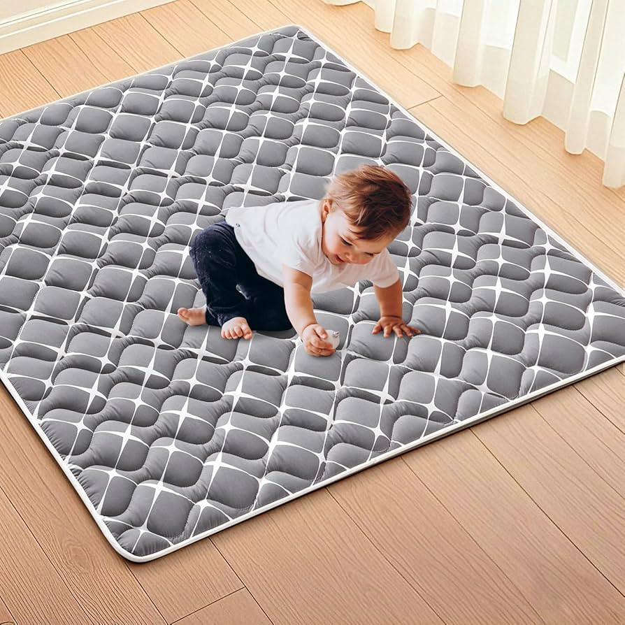 High-Density Foam Baby Play Mat, 50x50 Inches Thicken One-Piece Comfortable and Soft Playmat, Non... | Amazon (US)