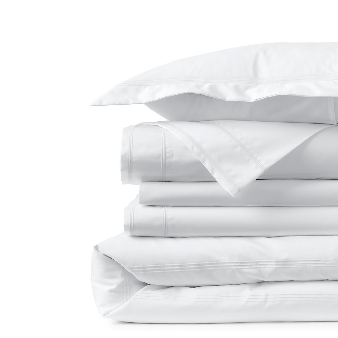 400 Thread Count Premium Supima Cotton No Iron Sateen Embroidered Pillow Sham | Lands' End (US)