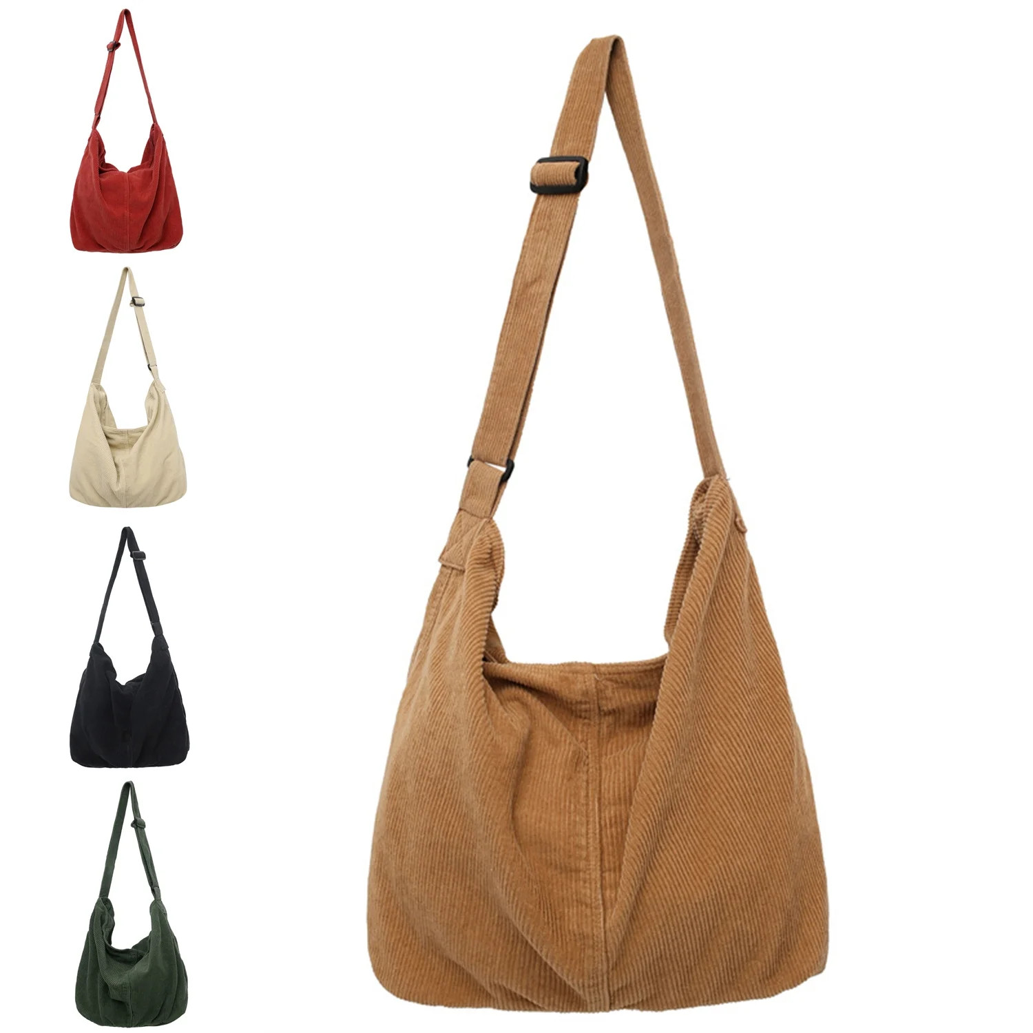 Women Corduroy Tote Bag Large Shoulder Hobo Bags Casual Handbags Big Capacity Shopping Work Bag(L... | Walmart (US)