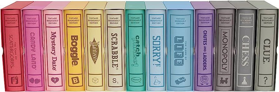 WS Game Company Collection of 13 Vintage Bookshelf Board Games | Amazon (US)