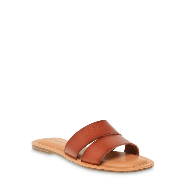 Time and Tru Women's H Band Slide Sandal - Walmart.com | Walmart (US)