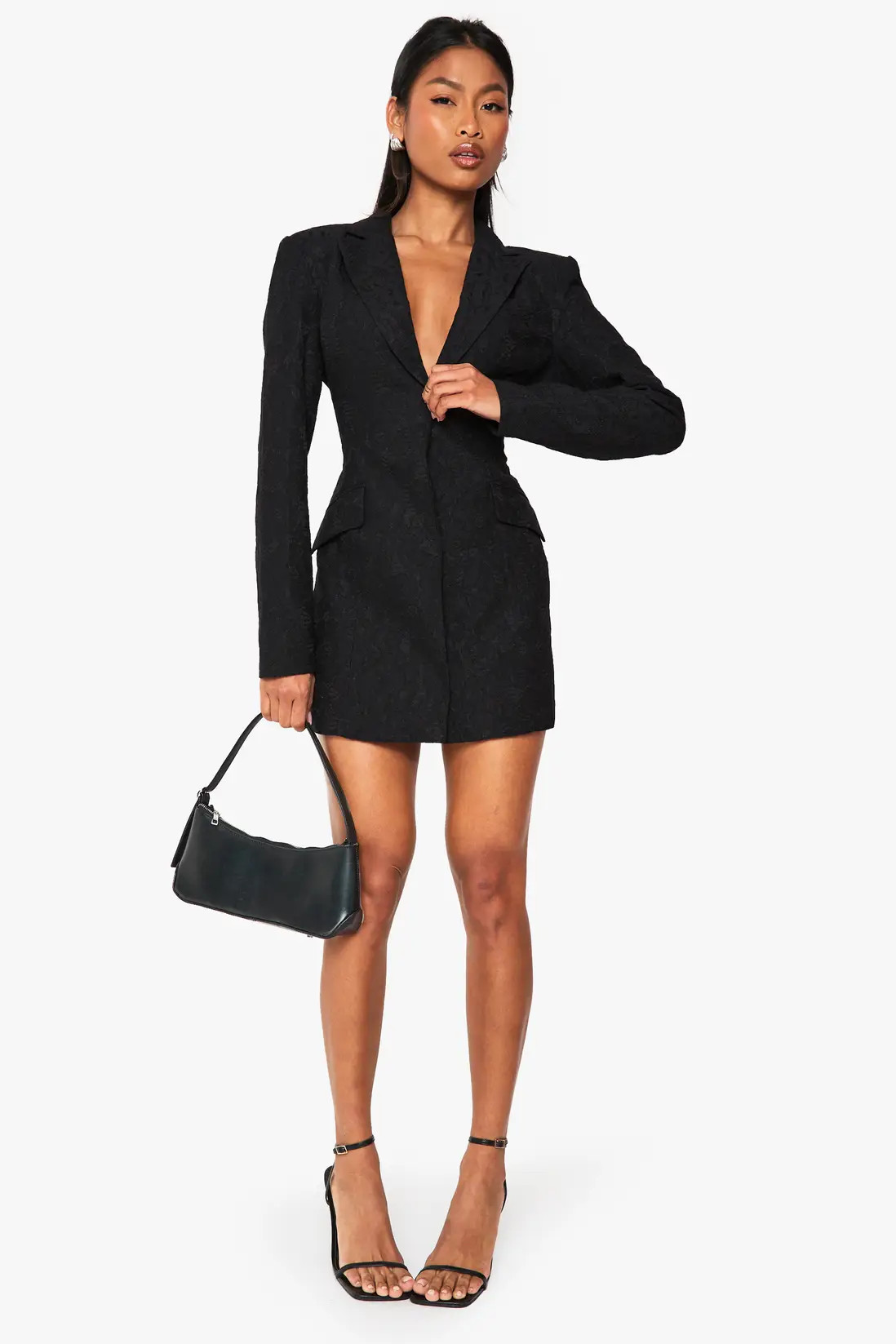 Lace Tailored Blazer Dress | Boohoo.com (UK & IE)