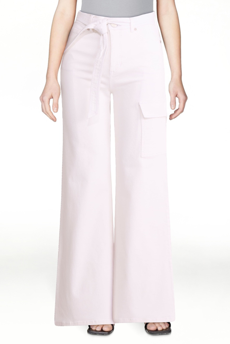 Sofia by Sofia Vergara Women's and Women's Plus Margot Wide Leg High Rise Cargo Jeans with Belt, ... | Walmart (US)