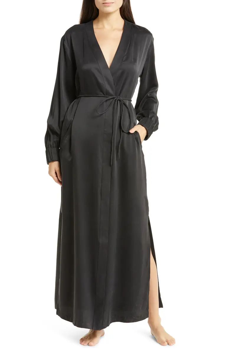 Washable Silk Long Robe | Nordstrom