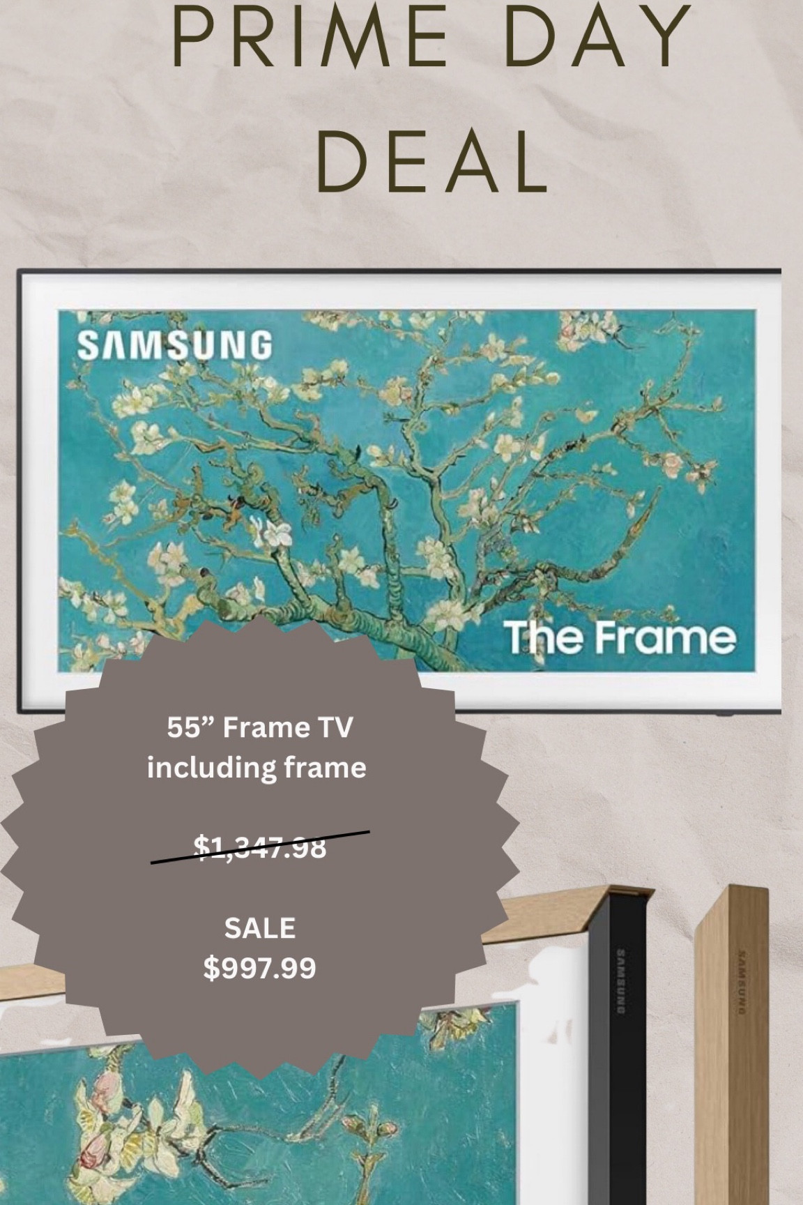 Frame TV Prime Day Deal 

#LTKSeasonal #LTKxPrime #LTKGiftGuide
