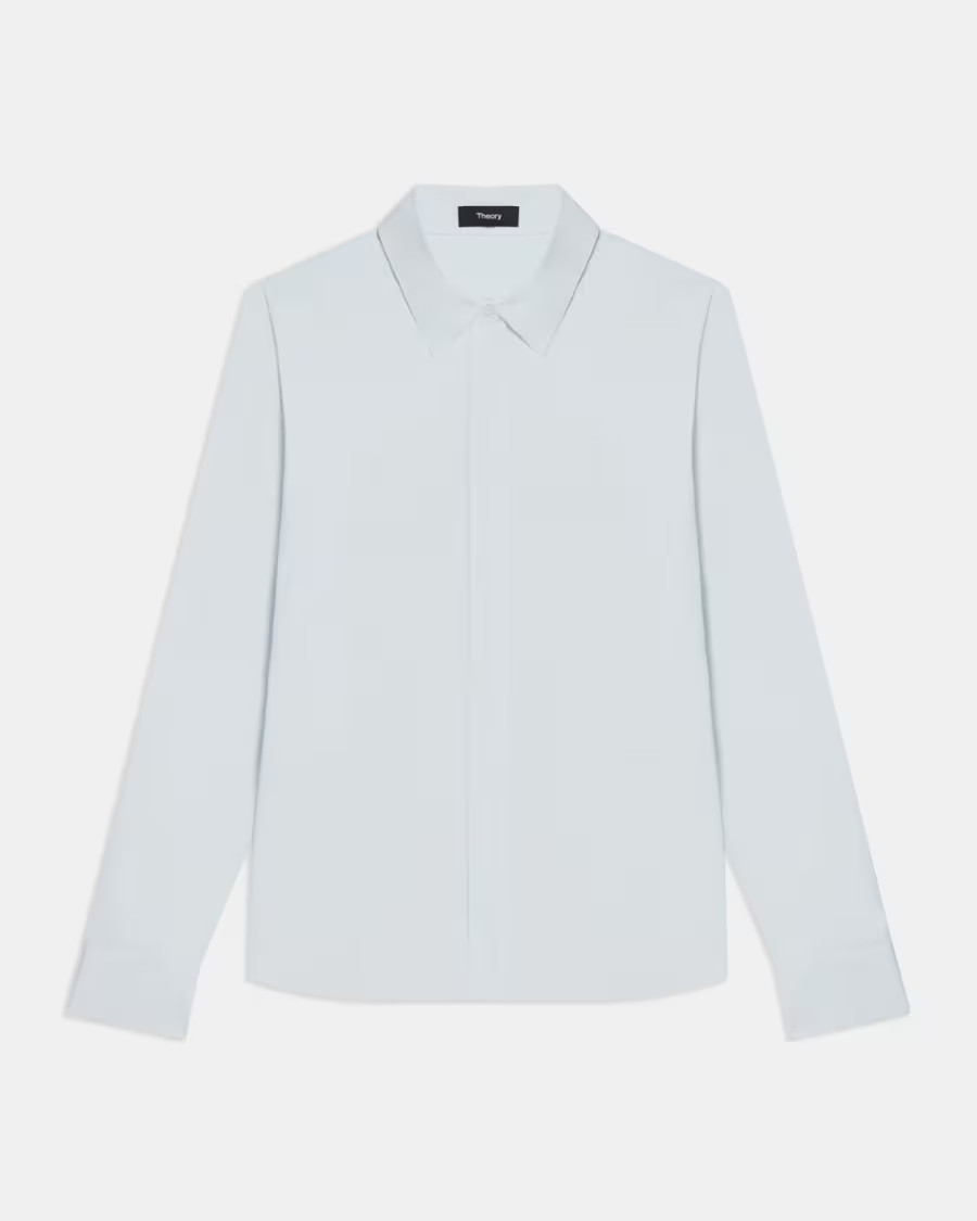 Fitted Shirt in Good Cotton | Theory