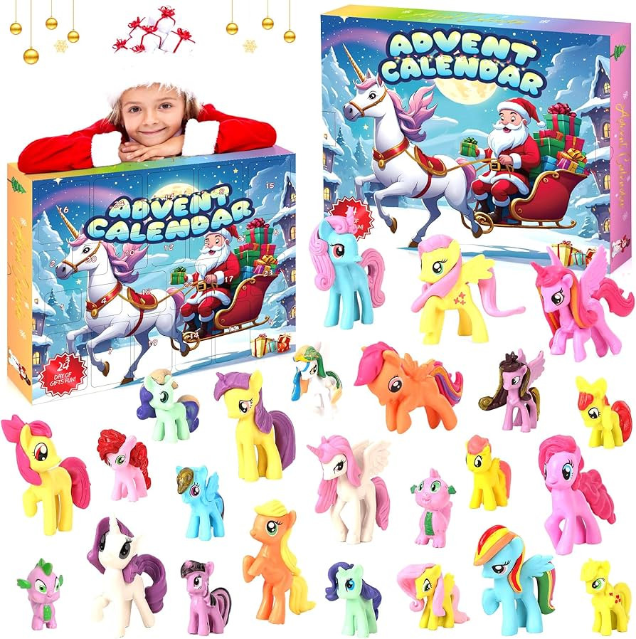 Advent Calendar 2024 Horse Figures - 24 Playset Countdown Days to Christmas Holiday, Xmas Decorat... | Amazon (US)