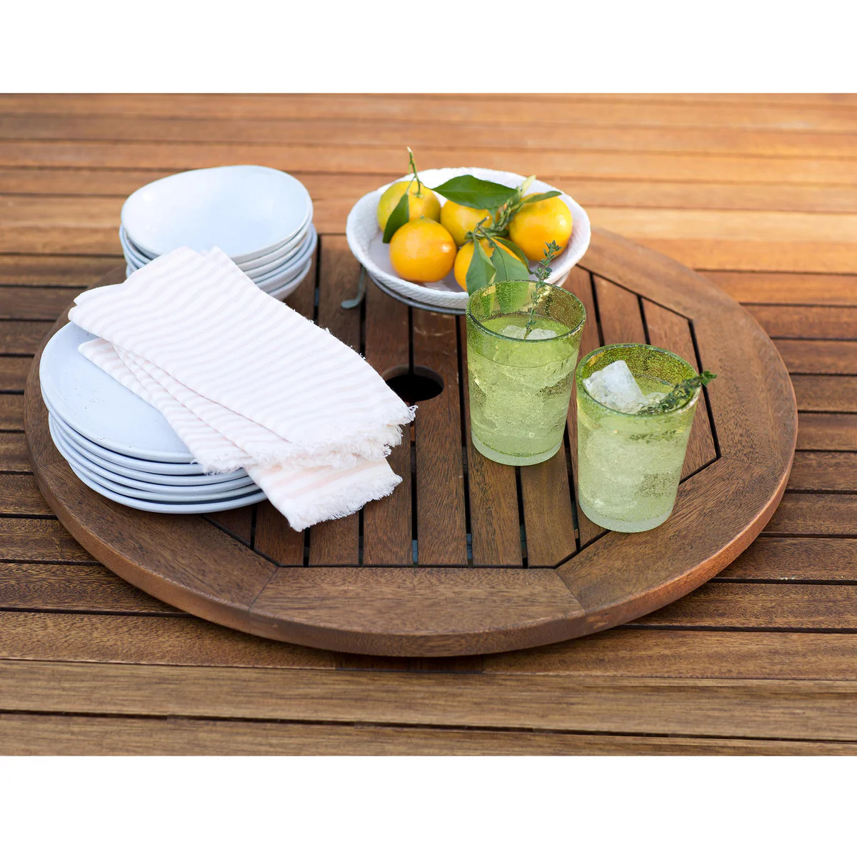Eucalyptus Lazy Susan | Plow & Hearth | Plow & Hearth