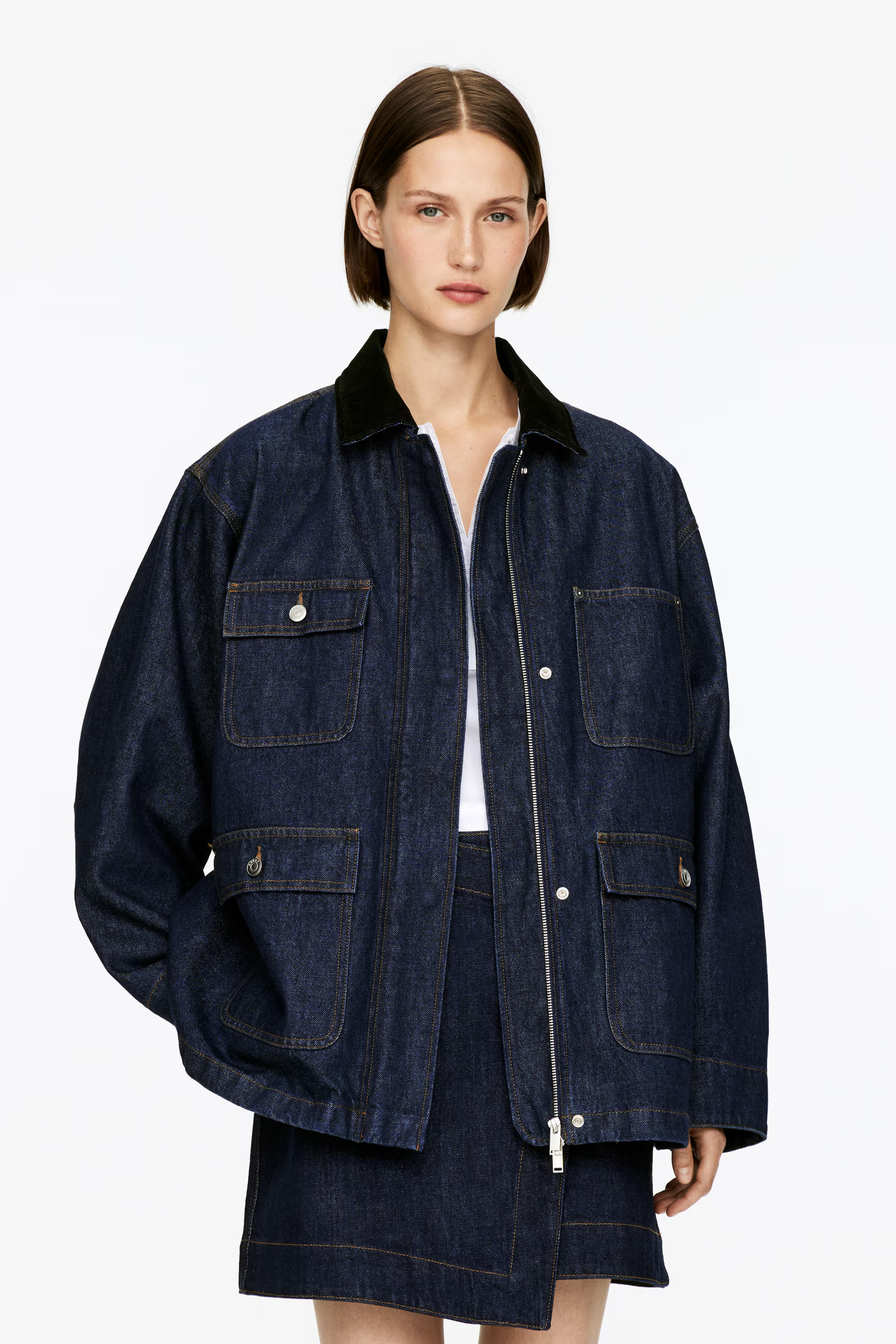 Oversized-Jeansjacke | H&M (DE, AT, CH, NL, FI)