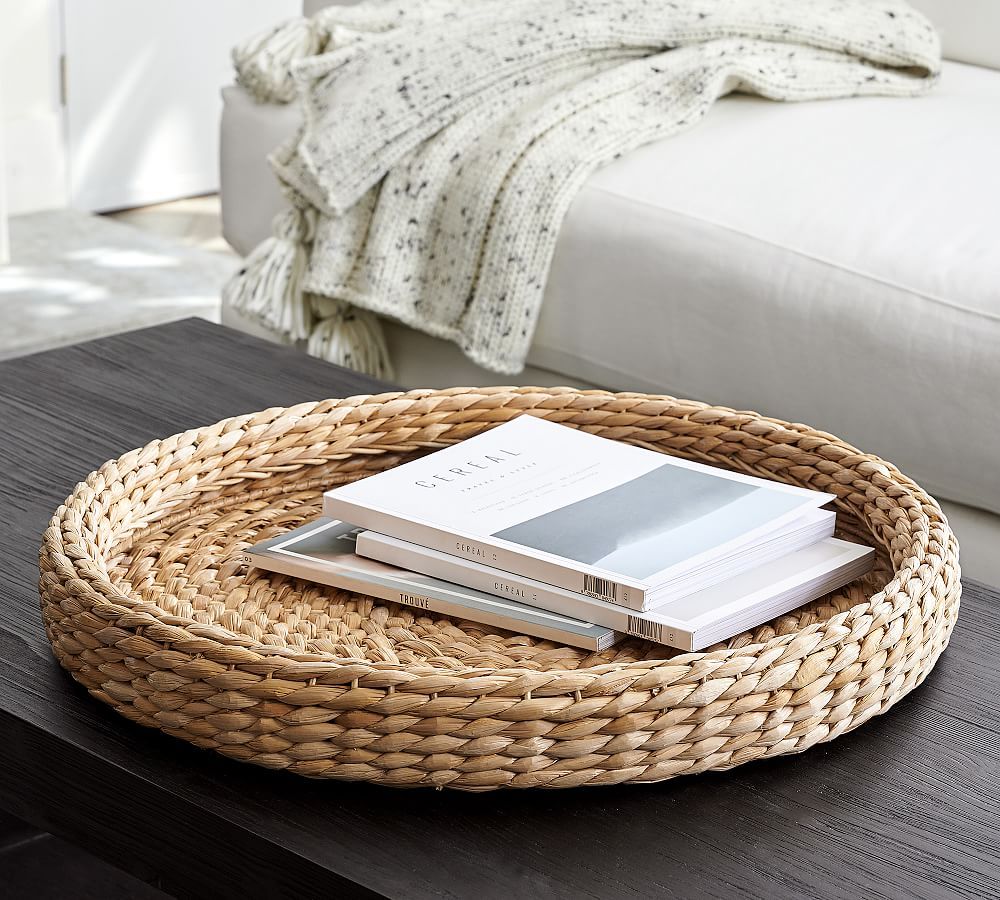Handwoven Seagrass Round Tray | Pottery Barn (US)