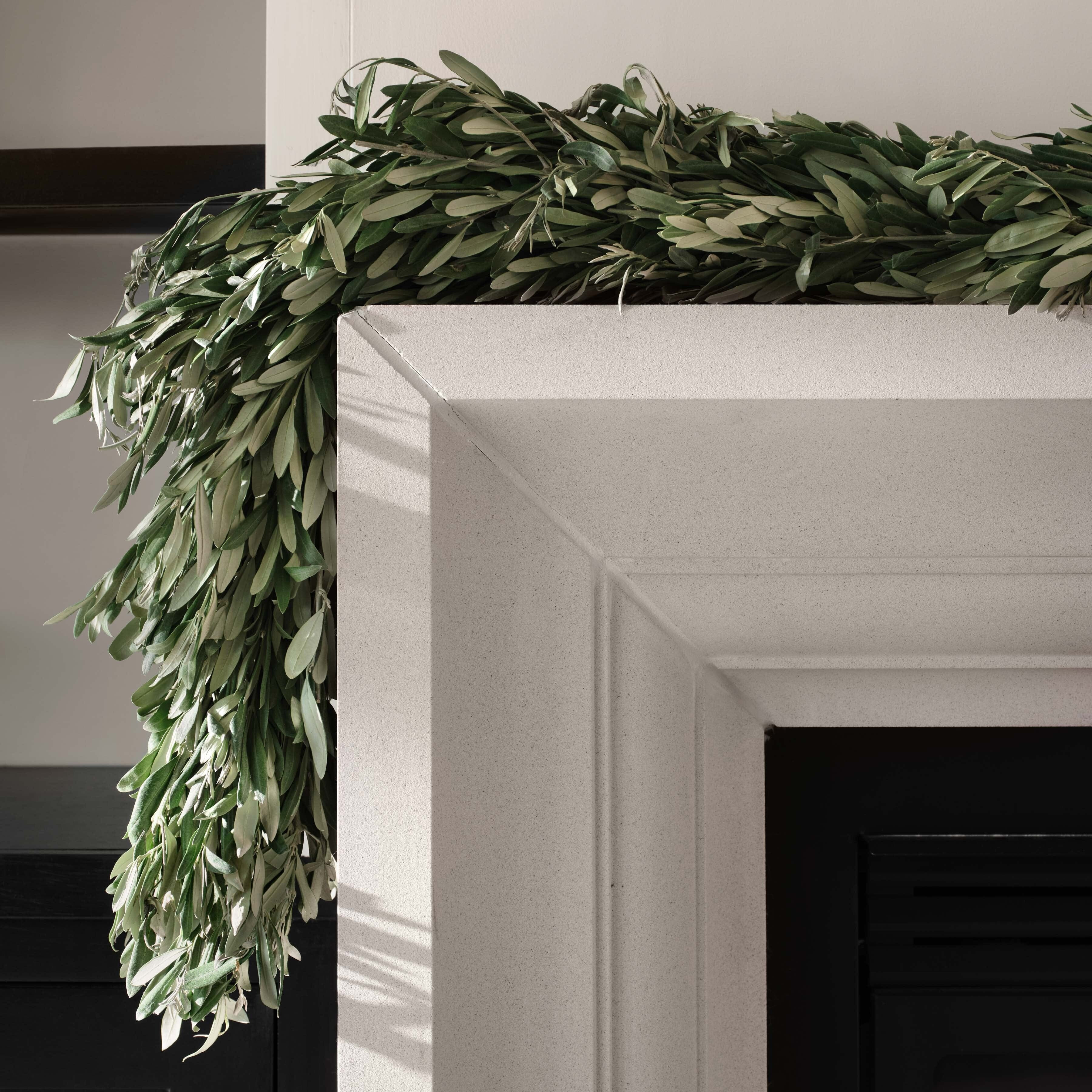 Fresh Olive Garland - 6 ft | The Citizenry