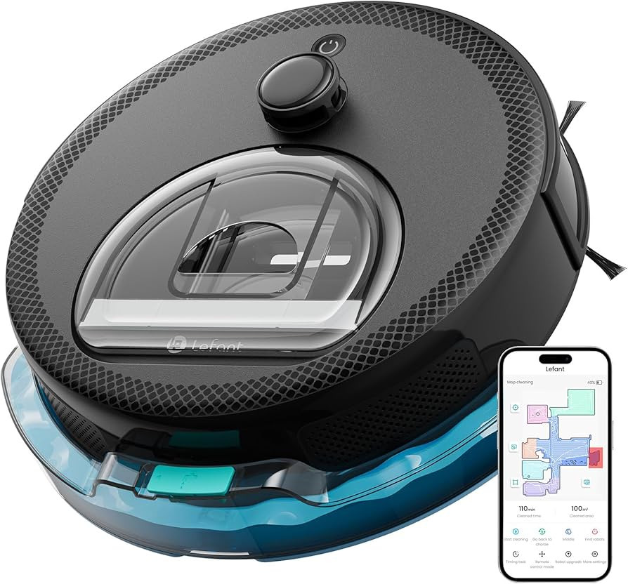 Lefant Robot Vacuum and Mop, Upgraded LiDAR Navigation, 450ml Visible Dustbin, Strong Suction, Mu... | Amazon (US)