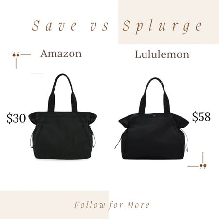 Save vs Splurge Amazon Clinch Bag vs Lululemon Clinch Bag #amazon #amazonfashion #lululemonbag #lululemonfashion #springbags 

#LTKtravel #LTKFind #LTKitbag