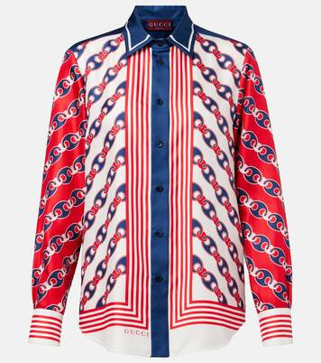 Bedrucktes Hemd Marina Chain aus Seide | Mytheresa (DACH)