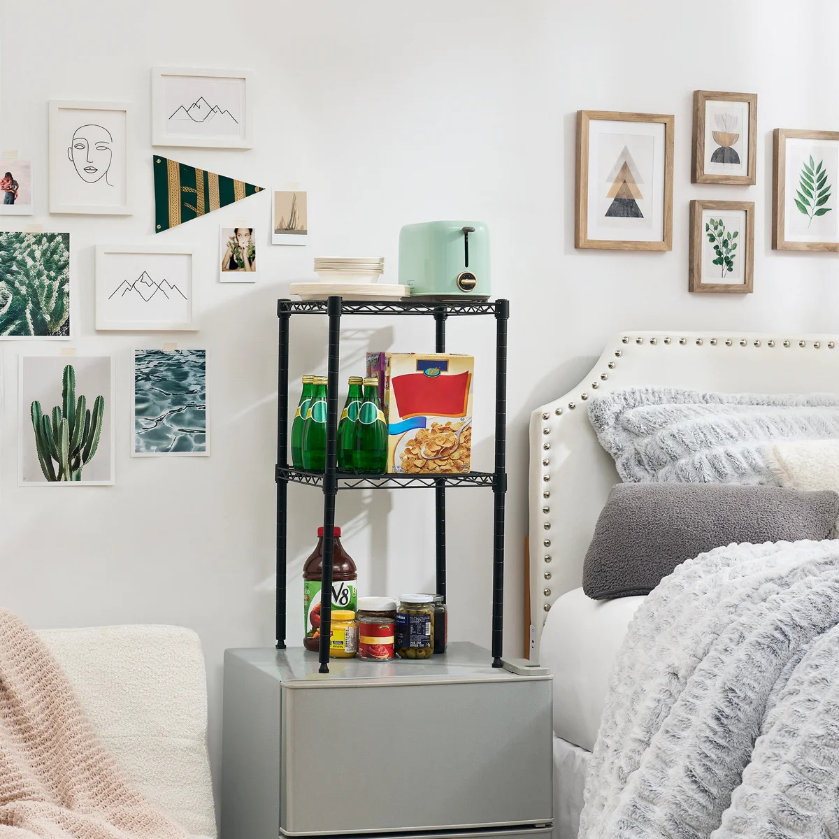 Suprima Mini-Fridge Organizer Shelves - Black | Wayfair North America