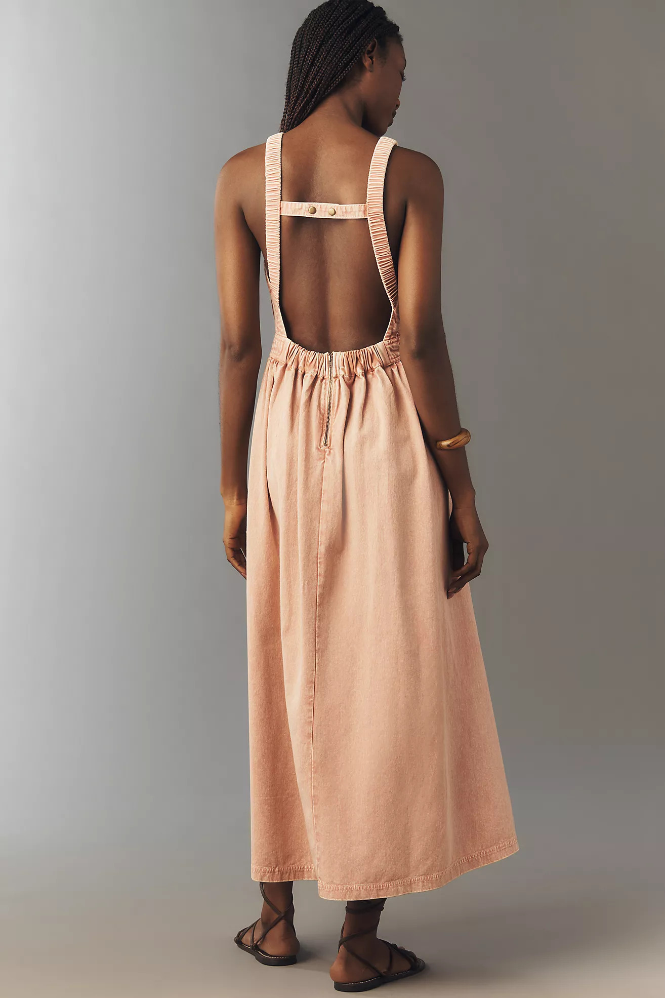 By Anthropologie 100% Cotton Halter-Neck Maxi Dress | Anthropologie (US)